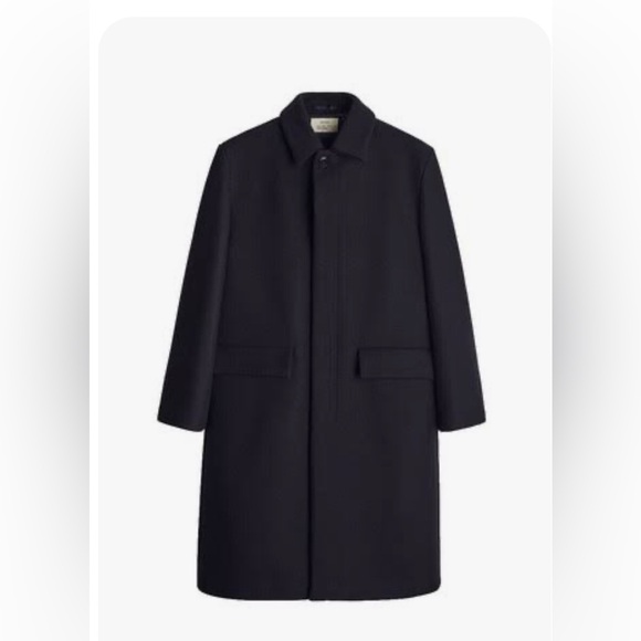 Isaia Other - ISAIA San Gennaro Men's Black Wool Coat EU 50 Made in Italy